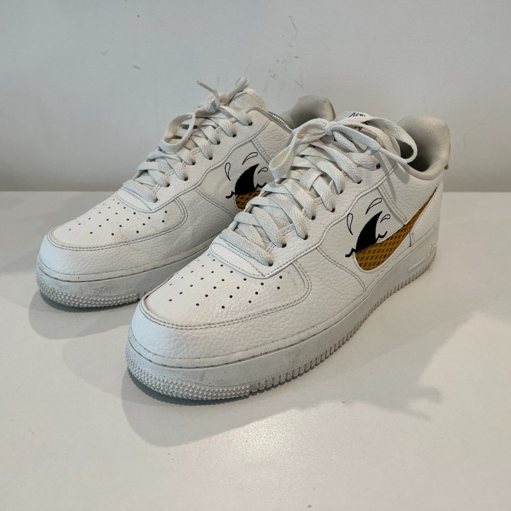 Size 10.5 Nike Air Force 1 Low '07 LV8 Next Nature Sun Club - White Shark's Fin